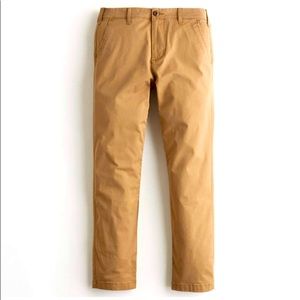 Guys Hollister Slim Straight Chinos-Dark Khaki